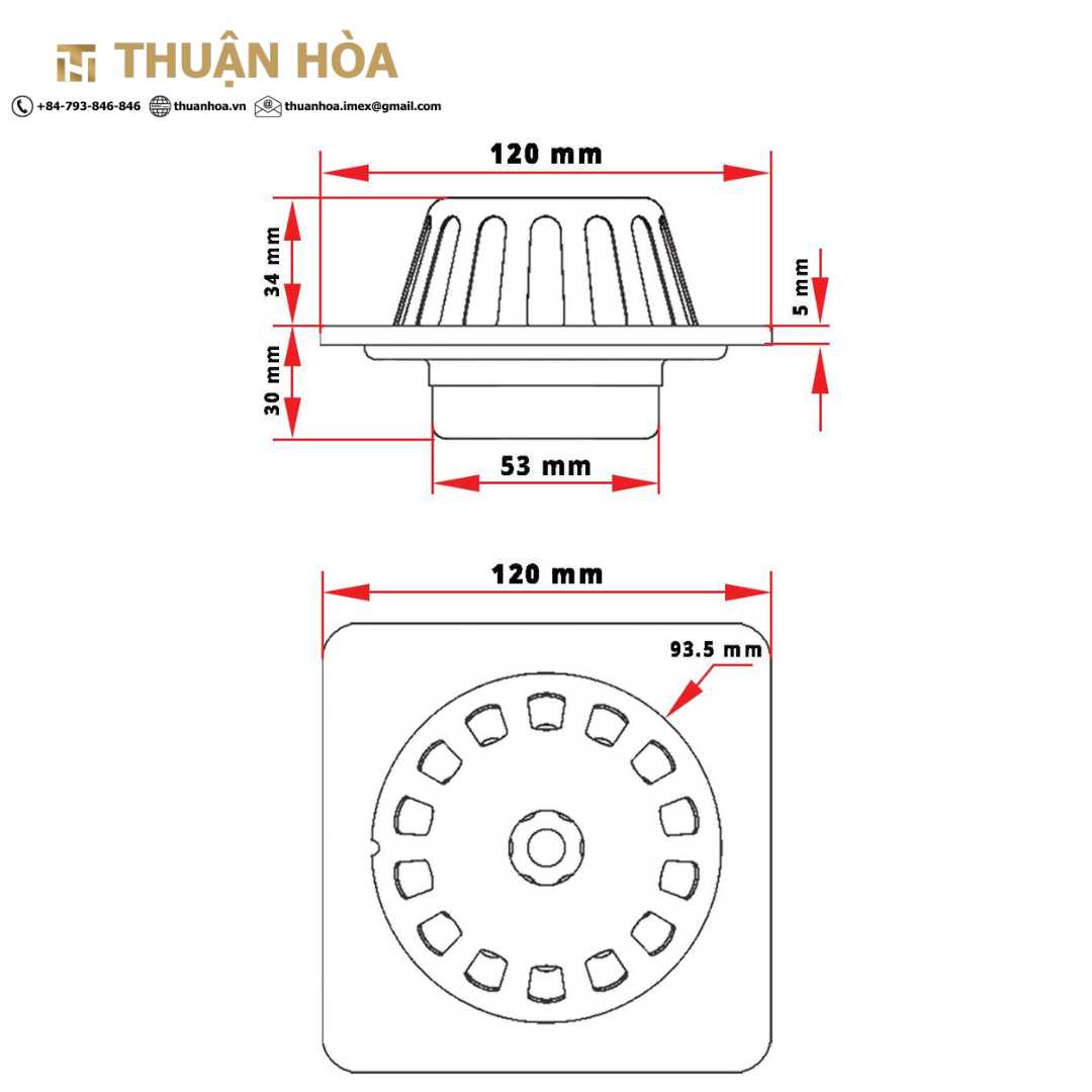 PHỄU THU NƯỚC 120T-601